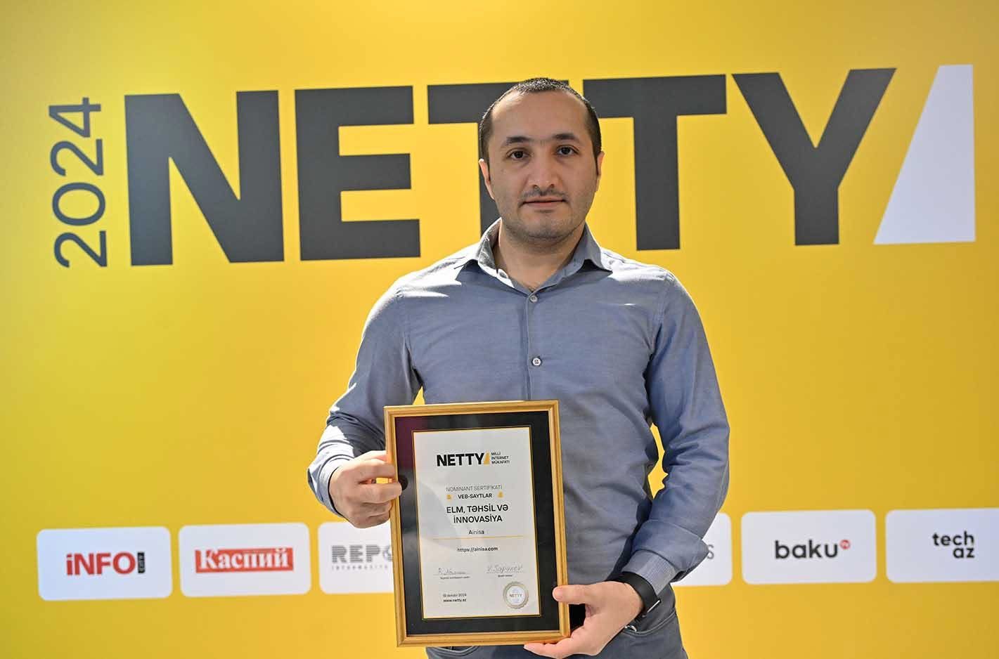 Ainisa AI won 1st place in Netty Internet Award