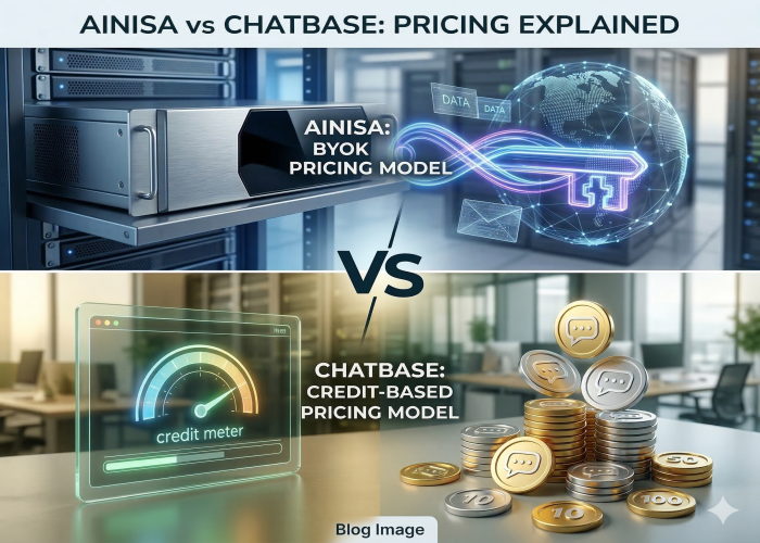 Ainisa vs Chatbase：BYOK与积分制定价模式全面对比