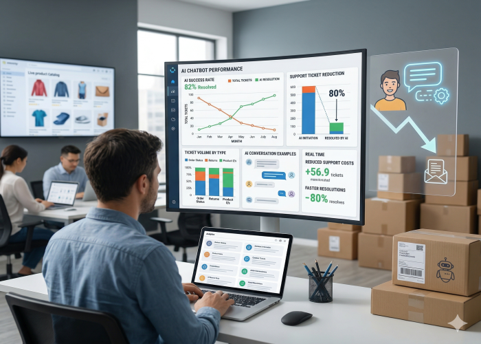 Wie E-Commerce-Shops KI-Chatbots einsetzen, um Support-Tickets um 80 % zu reduzieren