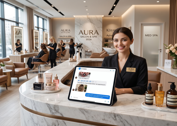 Top 8 des chatbots IA pour salons de beaut&eacute; et spas en 2026